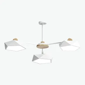 Люстра на штанге GEOMETRIC CH 3 White
