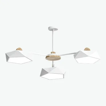 Люстра на штанге GEOMETRIC CH 3 White Люстра на штанге GEOMETRIC CH 3 White