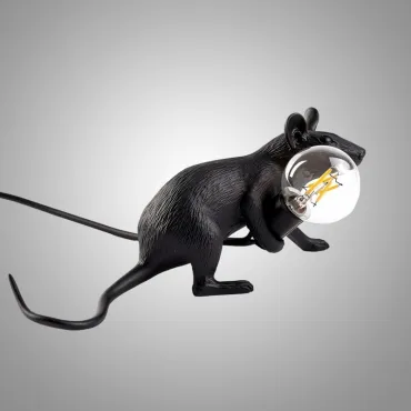 Настольная лампа Mouse Lying Black