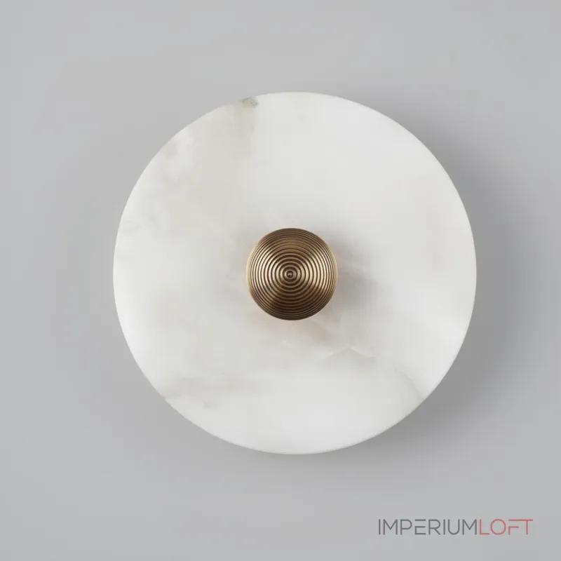 Светодиодный настенный светильник LEIA Marble D28 с плафоном из мрамора