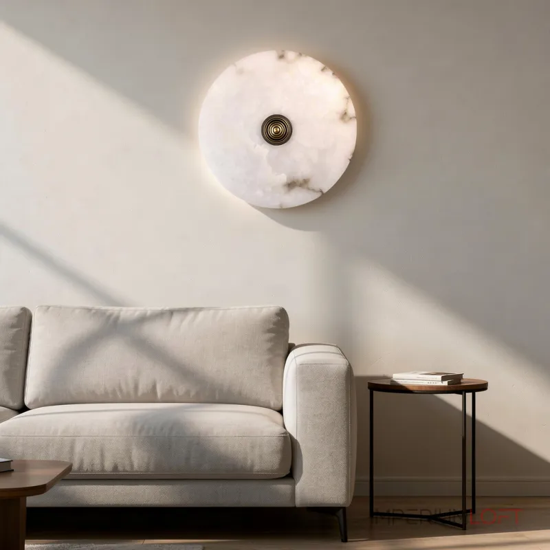 Светодиодный настенный светильник LEIA  Marble D35 с мраморным плафоном