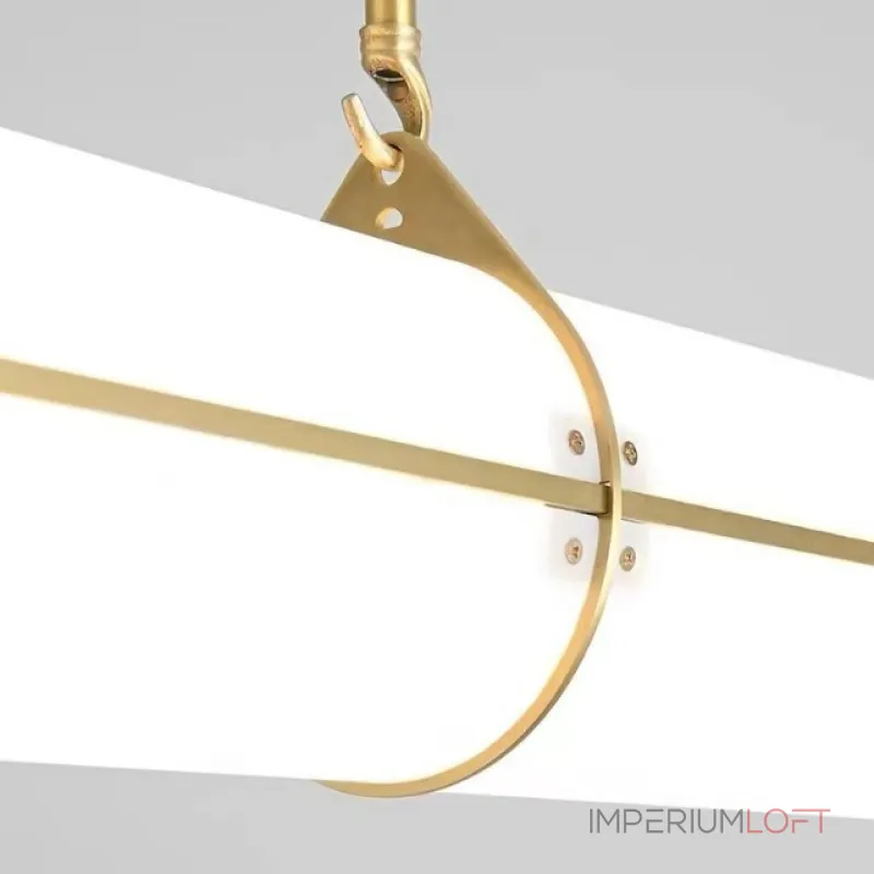 Подвесной светильник Roll and Hill Endless Straight Brass L210 с акриловым плафоном
