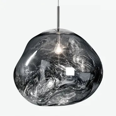 Подвесной светильник Tom Dixon Melt Pendant Silver Acryl D50