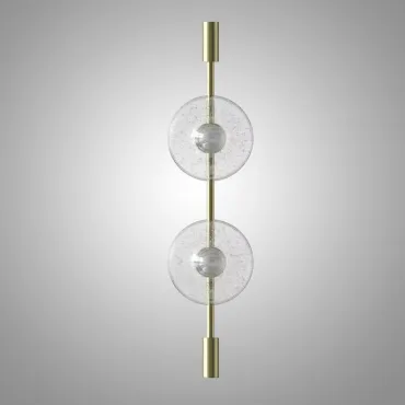 Бра Two Disks Brass