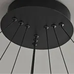 Кольцевые люстры и светильники CARA ELLIPSE RING P2 D48 D68 Black