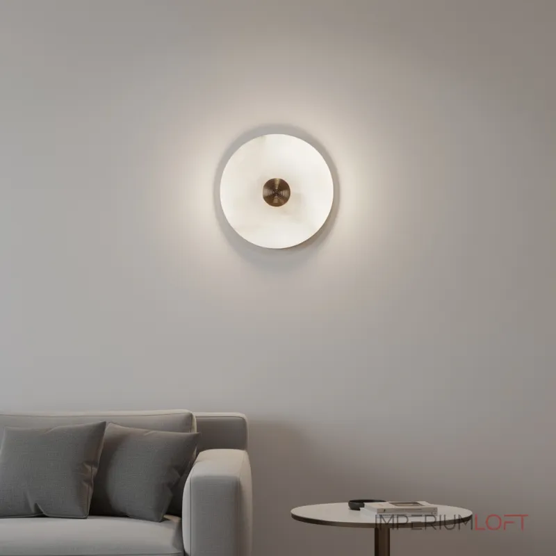 Светодиодный настенный светильник LEIA Marble B D20 с мраморным плафоном Светодиодный настенный светильник LEIA Marble B D20 с мраморным плафоном