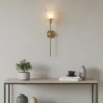 Настенный светильник Aurel Bronze со стеклянным плафоном ImperiumLoft