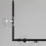 Подвесной светильник LINDA LONG P10 Black со стеклянными шарами