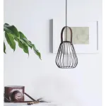 Подвесной светильник EKER Black c оригинальным плафоном