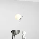 Подвесной светильник FlexIC Lights Family Michael Anastassiades D30 Chrome  со стеклянным плафоном в форме шара