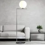Торшер FlexIC Lights Family Michael Anastassiades Chrome со стеклянным плафоном в форме шара