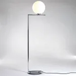 Торшер FlexIC Lights Family Michael Anastassiades Chrome со стеклянным плафоном в форме шара