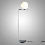 Торшер FlexIC Lights Family Michael Anastassiades Chrome со стеклянным плафоном в форме шара
