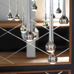 Подвесной светильник Falling Up Pendant Light Silver с лаконичным плафоном