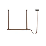 Подвесной светильник Strong L120 с кожаным подвесом