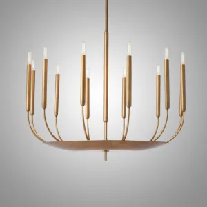 Люстра на штанге RH Quenouilles Round Chandelier D900 Brass
