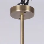 Люстра на штанге RH Quenouilles Round Chandelier D900 Brass в индустриальном стиле
