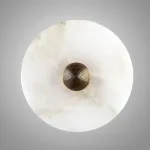 Светодиодный настенный светильник LEIA Marble D30 с плафоном из мрамора