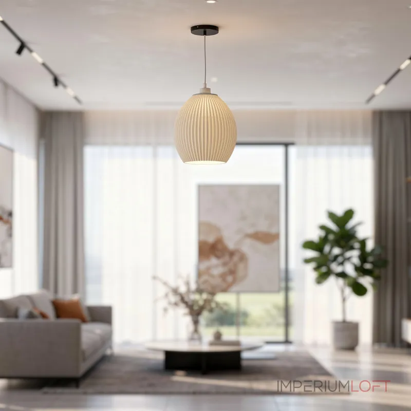 Подвесной светильник Ribbed Dome с рифлёным плафоном от Vinsa
