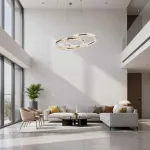 Подвесная люстра Saturno Not Baroncelli Suspension D100+D120 со стеклянным плафоном