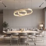 Подвесная люстра Saturno Not Baroncelli Suspension D100+D120 со стеклянным плафоном