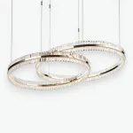 Подвесная люстра Saturno Not Baroncelli Suspension D100+D120 со стеклянным плафоном