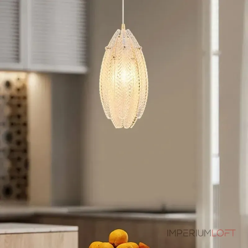 Люстра ENOR PETRA M c рифлеными стеклянными лепестками Люстра ENOR PETRA M c рифлеными стеклянными лепестками