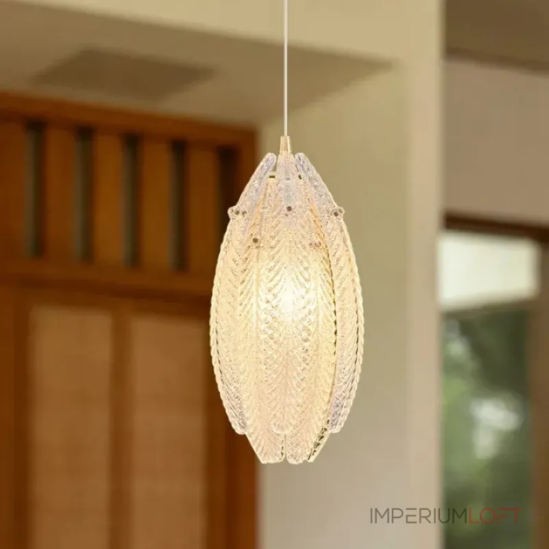 Люстра ENOR PETRA M c рифлеными стеклянными лепестками Люстра ENOR PETRA M c рифлеными стеклянными лепестками