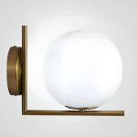 Бра  FlexIC Lights Family Michael Anastassiades Gold со стеклянным плафоном в форме шара