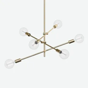 Люстра на штанге LF Studio Cliff Pendant 6 Bronze Люстра на штанге LF Studio Cliff Pendant 6 Bronze