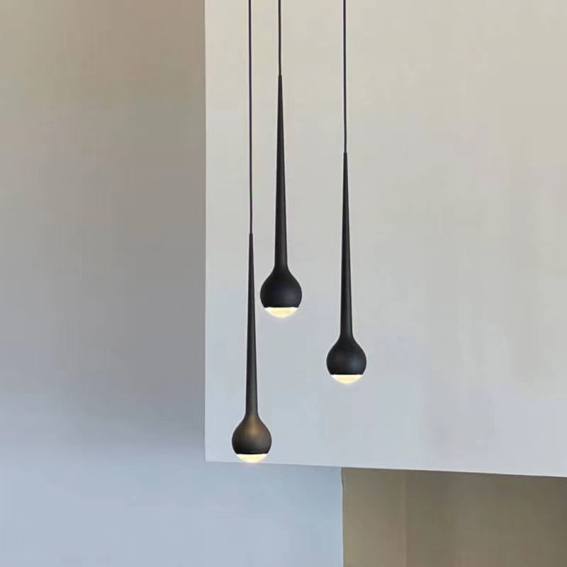 Подвесной светильник Falling Up Pendant Light Black с лаконичным плафоном