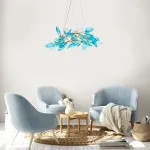 Подвесная люстра 11043/6P Blue