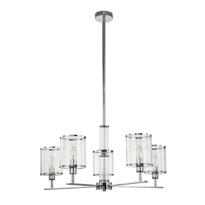 Светильник на штанге 13022/5R Chrome от ImperiumLoft