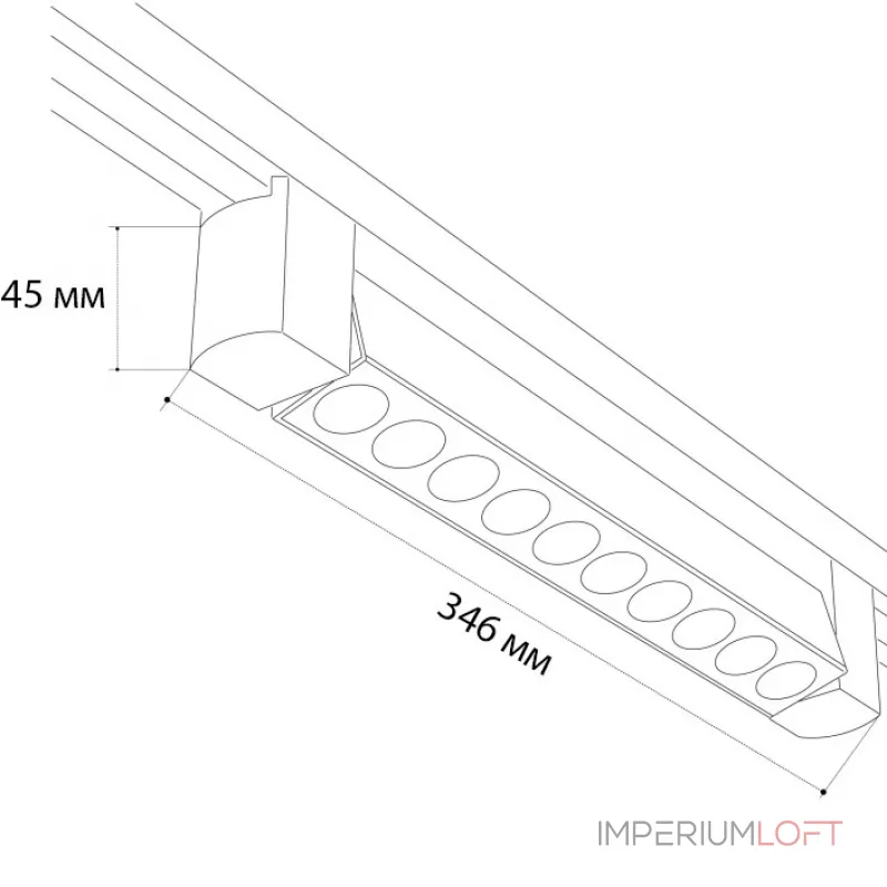 Трековый светильник IT08-8031 black 4000K Трековый светильник IT08-8031 black 4000K