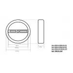 08212,01A(4000K) Подвес Тор белый d40 h150 Led 23W (4000K) 2 типа крепления от ImperiumLoft