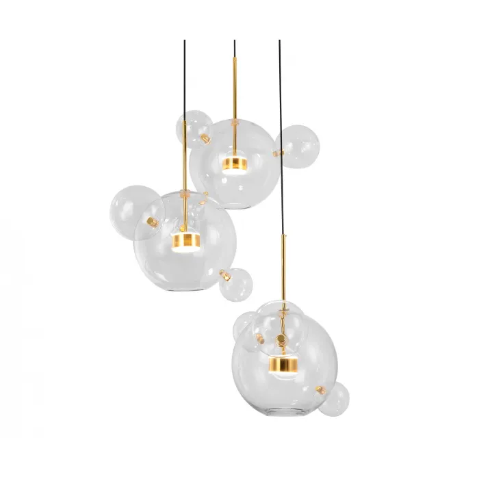 07545-4 (3A),21 Подвес Галла прозрачный d78 h210 Led 42W (3000K) от ImperiumLoft