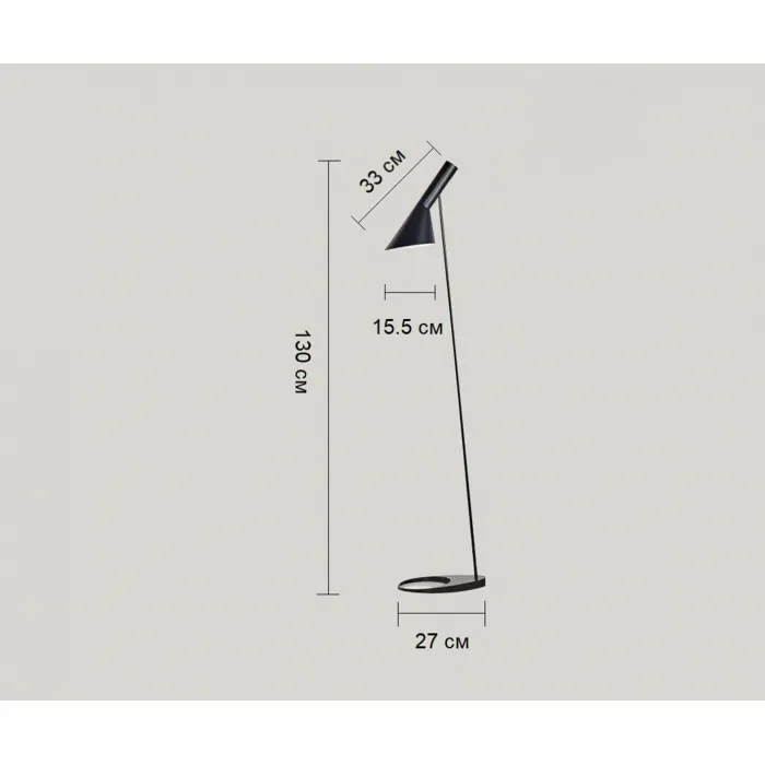 07033,19 Торшер Сеул черный d35 h129 E27 1*40W от ImperiumLoft