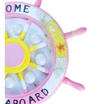 07427,10 Светильник Штурвал розовый d60 h10 Led 24W