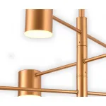 07650-6,33(3000K) Люстра Мекли золото d90 h78 Led 3*6w+3*8w (3000K)