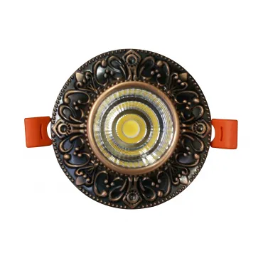2150 Светильник встраиваемый бронза h6 d9 Led 5W (4000K)