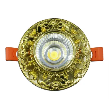 2151 Светильник встраиваемый золото h6 d10 Led 5W (4000K)