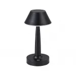 07064-B,19 Настольная лампа Снорк черный d12 h25 Led 6W (3200K) диммируемая
