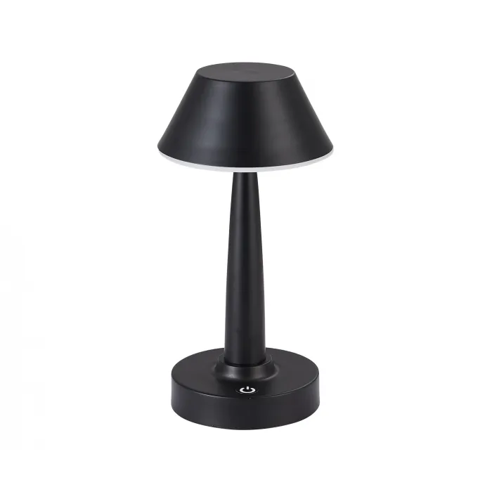 07064-B,19 Настольная лампа Снорк черный d12 h25 Led 6W (3200K) диммируемая