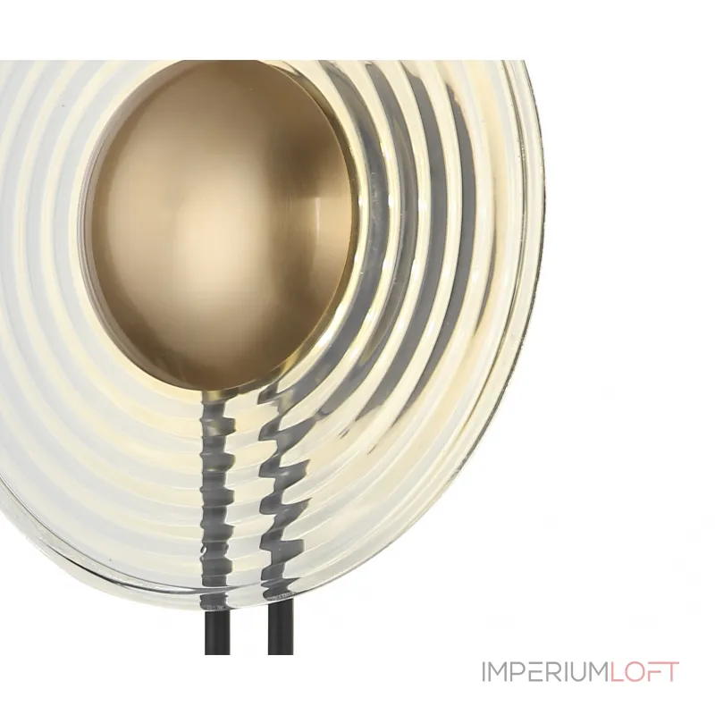 08445,20(21) Бра Римми бронза (прозрачный плафон) d25 h58 Led 7W (4000K)