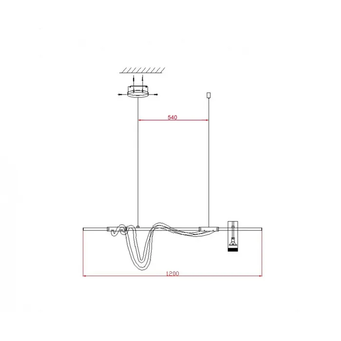 Подвесной светильник Kink Light Кайли 08039K-120A,19