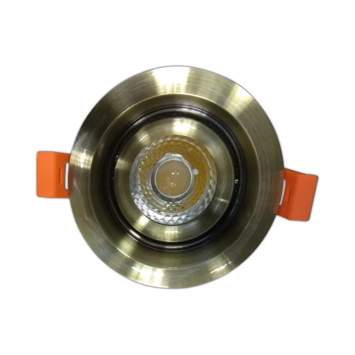 2152,20 Светильник встраиваемый бронзовый d9 h7 Led 7W (4000K)
