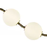 07623-10A,20 Подвес Стин бронза, плафоны белые w130*20 h100 Led 10*6W (4000К)