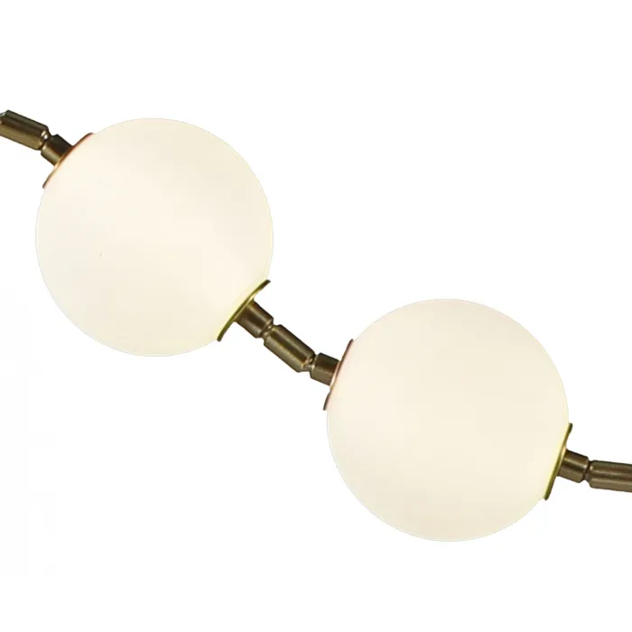 07623-10A,20 Подвес Стин бронза, плафоны белые w130*20 h100 Led 10*6W (4000К)