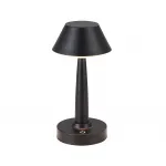 07064-B,19 Настольная лампа Снорк черный d12 h25 Led 6W (3200K) диммируемая