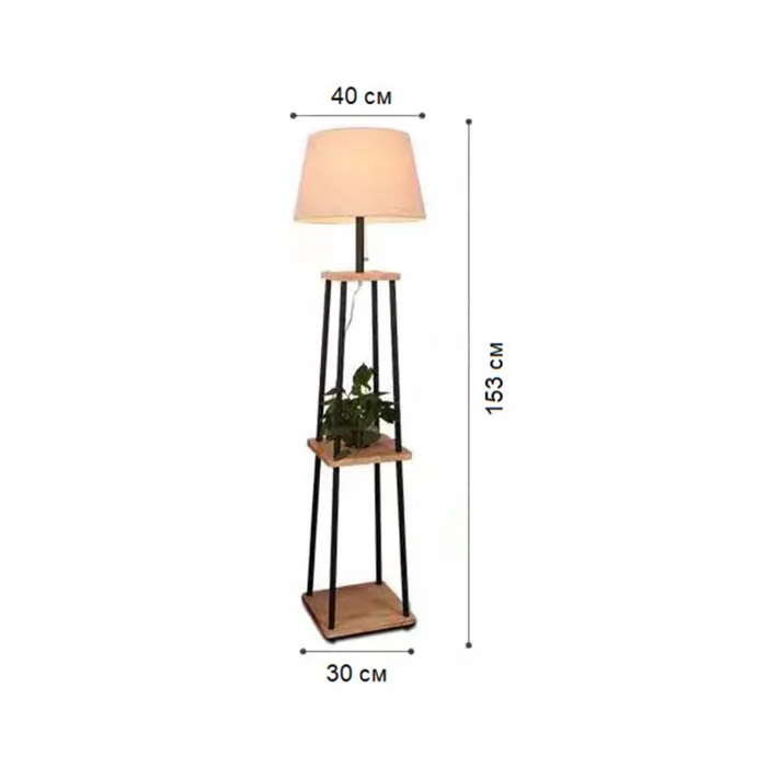 07098,01 Торшер Аликанте белый d45 h155 E27 1*40W от ImperiumLoft